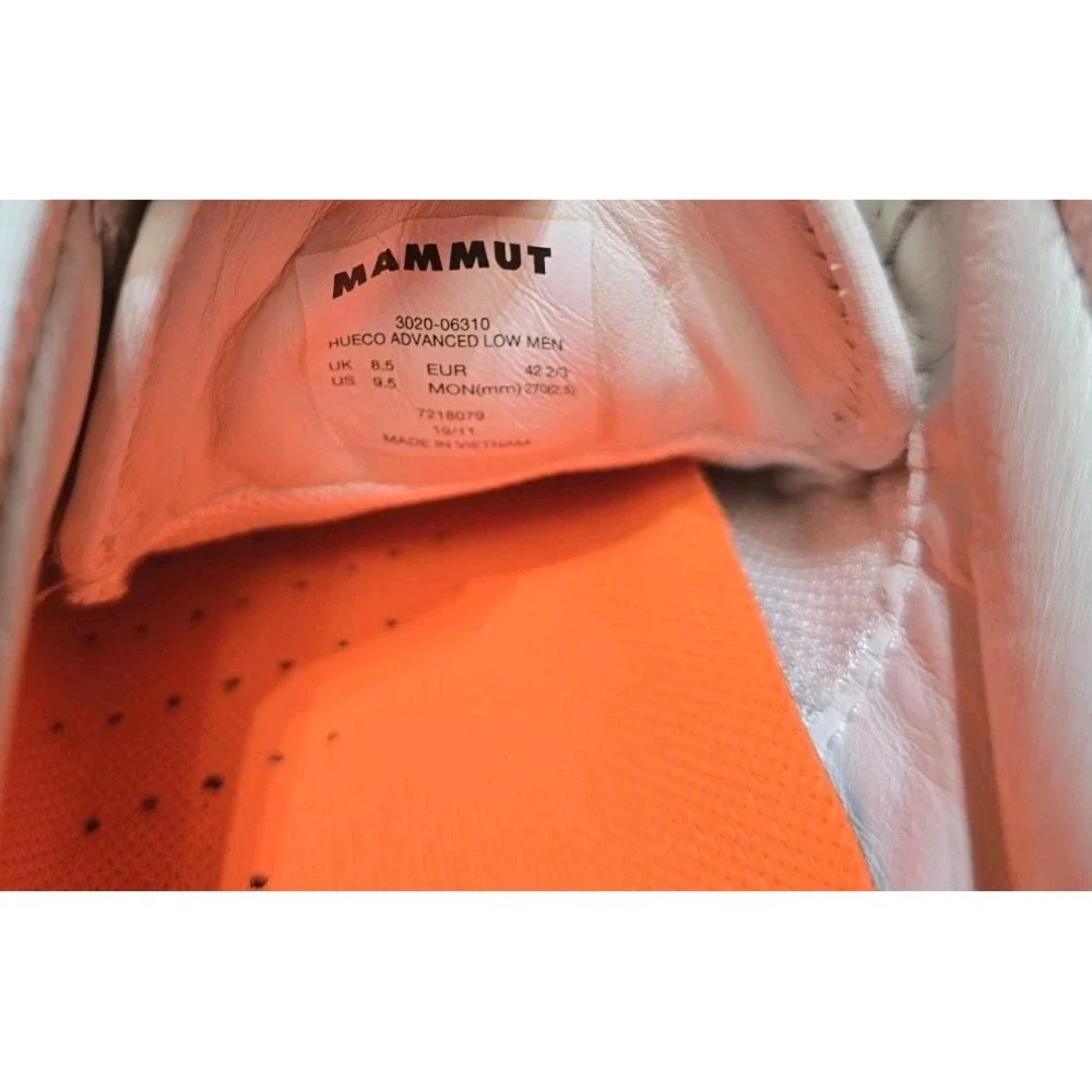 Mammut Hueco Advanced Low Men 9.5 White Leather